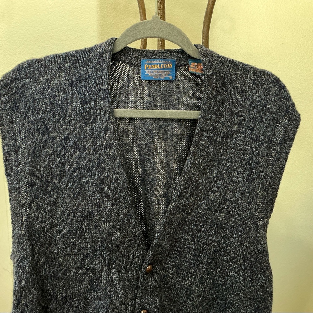 Classic Pendleton Cardigan Vest - image 1